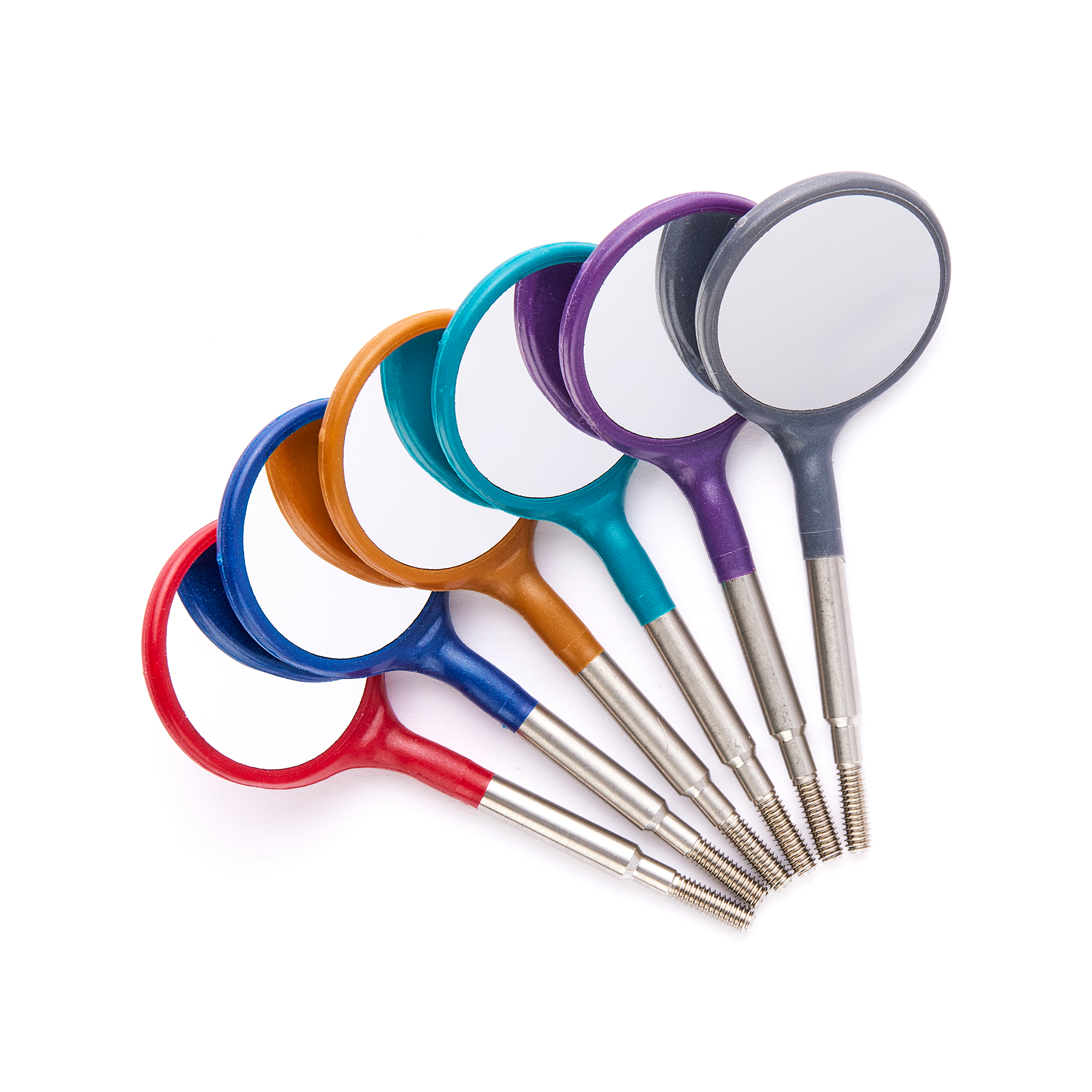 thumbnail image 2 of Cynamed Titanium Dental Mouth Mirror #5 Simple Stem – 12/Box + Free Handle 2 of 3