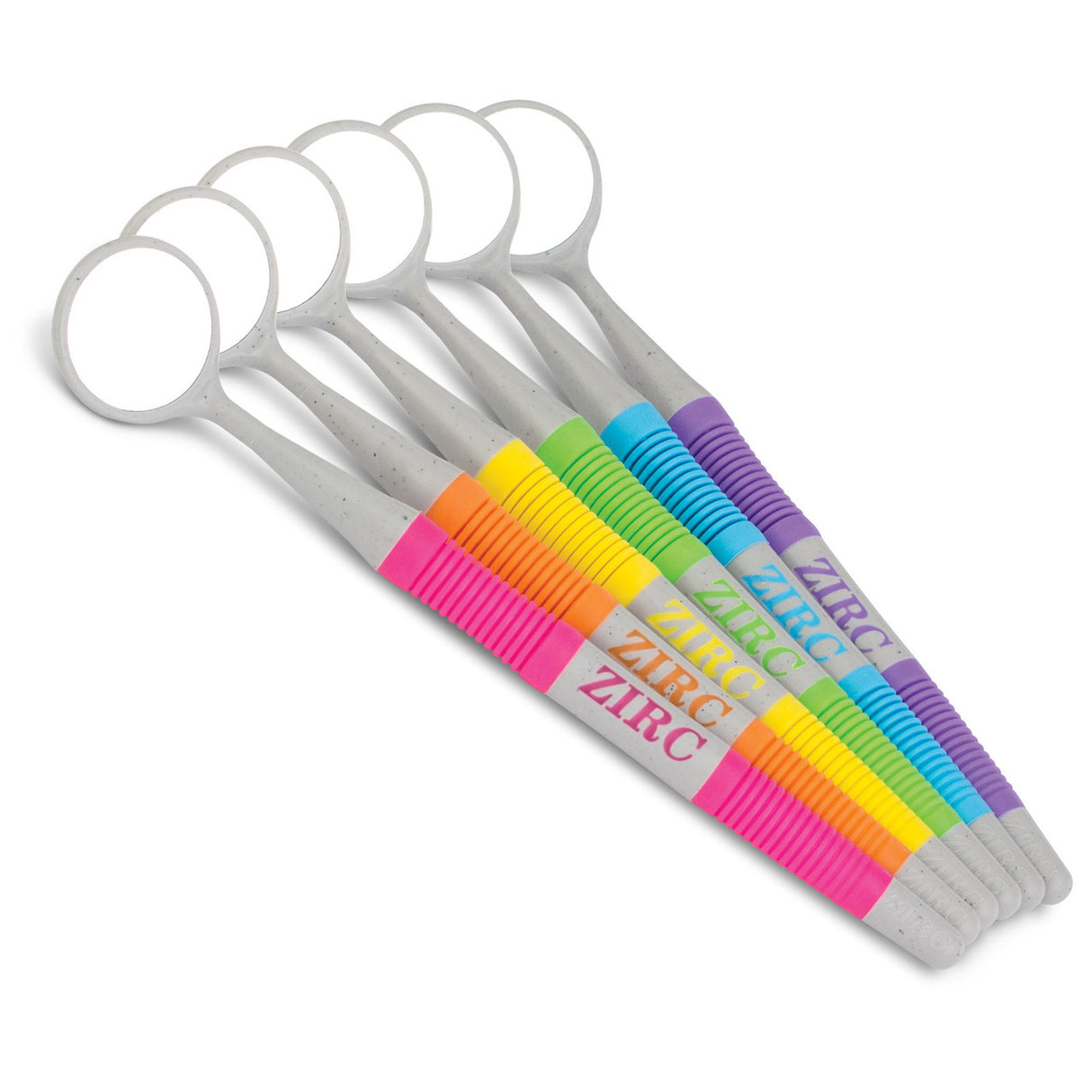 #5 Crystal HD® Mouth Mirror Soft Grip Vibrant - 12 Pack