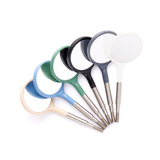 #4 Crystal HD® Resin Mouth Mirror Screw-On Heads - Any Color - 12 Pack (Cone Socket)