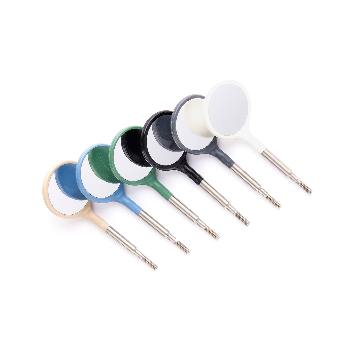 #4 Crystal HD® Resin Mouth Mirror Screw-On Heads Classic - 12 Pack (Cone Socket)